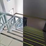 Handy Ragasztószalag - csúszásmentes - 5 m x 50 mm - foszforeszkáló / fekete Handy 11088C (11088C) - tutiar