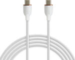 Delight Adatkábel - Type-C / Type-C - fehér - 1 m - 3 A - 60 W Delight 55554WH-1 (55554WH-1)