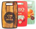 BBQ Vágódeszka - "BBQ" 3 féle design - 37 x 23 cm BBQ 57205B (57205B)
