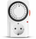 Delight Analóg kapcsolóóra - LED visszajelzővel - 230V - 16A - 3680W Delight 20290B (20290B)