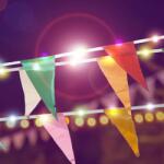 Garden of Eden Szolár fényfüzér - zászló - 4 m - 35 színes LED Garden of Eden 11734 (11734)