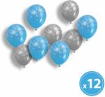 Family Collection Lufi szett - kék-ezüst, karácsonyi motívumokkal - 12 db / csomag Family 58753 (58753) - tutiar