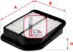 SOFIMA Filtru aer SOFIMA S 3725 A (S 3725 A) - automobilus