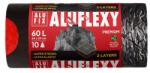Alufix Szemeteszsák, zárószalagos, 60 l, 10 db, 64x69 cm, 33 , ALUFIX "Aluflexy", fekete (KHK965) - officesprint