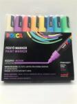 uni Dekormarker készlet, 1, 8-2, 5 mm, UNI "Posca PC-5M", 8 különböző pasztell szín (TUPC5MPASZTELL) - officesprint