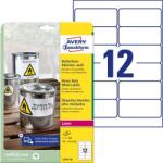 Avery Zweckform Etikett, 99, 1x42, 3 mm, poliészter, időjárásálló, AVERY ZWECKFORM, fehér, 240 etikett/csomag (AYL477620) - officesprint