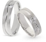 Capri Karikagyűrű párban 14K arany 10, 3 gr, gyémánt kõvel 0, 084 ct, CP11387GY