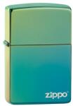 Zippo Öngyújtó, Classic High Polish Teal Zippo Logo Z49191ZL