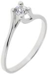 Capri Eljegyzési gyűrű 14K arany 1, 6 gr, fehér zafír drága kõvel, CP11779