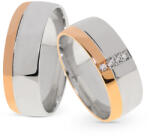 Capri Karikagyűrű párban 14K arany 12, 5 gr, gyémánt kõvel 0, 048 ct, CP11461GY