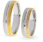 Capri Karikagyűrű párban 14K arany 12, 8 gr, gyémánt kõvel 0, 05 ct, CP11493GY