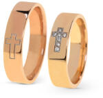 Capri Karikagyűrű párban 14K arany 10, 3 gr, gyémánt kõvel 0, 049 ct, CP11438GY