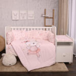 Lorelli ágynemű garnitúra Trend kombi ágyhoz - Pink Ballerina Bear (56251)