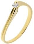 Capri Eljegyzési gyűrű 14K arany 1, 7 gr, cirkónia kõvel, CP11360