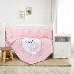 Lorelli ágynemű garnitúra Trend kombi ágyhoz - Little Bear Pink (57541)