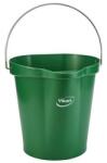 Vikan Műanyag vödör kifolyóval, étkezésre alkalmas, 12 l, zöld