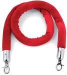 Vepabins Kordonkötél bársonyból, átmérő: 4 cm, piros/krómozott, 1, 5 m
