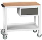 bott Verso Weld mobil műhelyasztal, 93 x 100 x 60 cm, 1 fiókos, multiplex, szürke-antracit