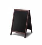 Showdown Displays A alakú krétás reklámtábla, sötétbarna, 81 x 55 cm