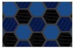 Notrax Déco Design Imperial Honeycomb beltéri tisztítószőnyeg, kék, 60 x 90 cm Déco Design Imperial Honeycomb beltéri tisztítószőnyeg, kék, 60 x 90 cm