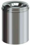 V-Part Tűzálló papírszemetes, rozsdamentes acél, 15 l