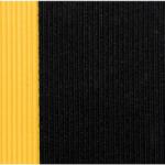 Notrax Sof-Tred fáradásgátló ipari szőnyeg barázdált felülettel, fekete/sárga, 122 x 700 cm