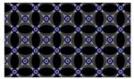 Notrax Déco Design Imperial Retro beltéri takarítószőnyeg, kék/fekete, 60 x 90 cm