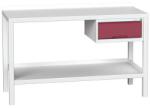bott Műhelyasztal Bott Verso Weld, 91 x 150 x 60 cm, 1 szekrény, acél, szürke-piros - manutan - 413 258 Ft