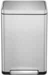 EKO X-Cube pedálos szemetes, 45 l, matt rozsdamentes acél