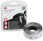 3M öntapadós tépőzáras SJ3526 és SJ3527 fekete 25 mm x 1, 25 m