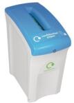 VEPA BINS Envirobin Mini papírkonténer bizalmas iratoknak, 55 l, szürke/kék