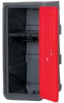 EMP Műanyag öltözőszekrény EMP, polccal, 1 rész, piros