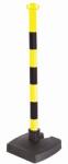Novap műanyag sövényoszlop, magassága 90 cm, sárga/fekete
