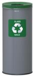 ALDA EKO fém hulladékgyűjtő válogatott hulladékhoz, 45 l térfogat, zöld