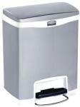 Rubbermaid Slim Jim Step On Front Step szemeteskuka, 30 l, matt rozsdamentes acél, fehér