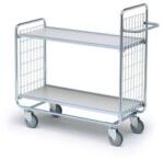 Ergobjorn polcos kocsi fogantyúval és rácsos védőfalakkal, 200 kg-ig, 2 polc, 112 x 133 x 46 cm