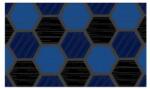 Notrax Déco Design Imperial Honeycomb beltéri tisztítószőnyeg, kék, 150 x 90 cm