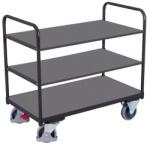 Variofit Polcos kocsi, 250 kg-ig, 3 polc, 99 x 126 x 80 cm, szürke