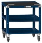 POLAK Műhelykocsi ZB, 810 x 731 x 753 mm, 3 polc, sötétkék