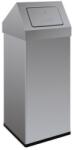 VEPA BINS Carro-Push szemetes, 110 l, rozsdamentes acél