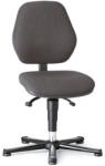Bimossa Munkalaboratóriumi szék Bimos Basic 9130 siklóval, lábtartó nélkül, tartós kontaktus, szövet, alacsony háttámla, szürke