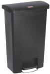 Rubbermaid Slim Jim Step On Front Step szemeteskuka, műanyag, 50 l, fekete
