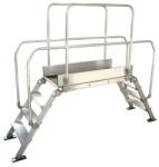 FACAL Alumínium áthidaló létra Facal, a fellépő felület mérete 90 x 53 cm, 2 x 3 fok