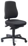 Bimossa Munkaszék Bimos All In One 9633 kerekekkel, lábtartó nélkül, szövet ülés, alacsony háttámla, fekete