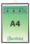 Djois Bemutatótábla Tarifold A4, fÜllel, fekete