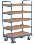 Cordes Magas polcos kocsi, 250 kg-ig, 5 polc emelt élekkel, 153 x 106 x 60 cm, kék