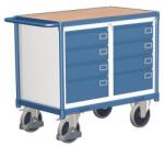Cordes Műhelykocsi 8 fiókkal, 93 x 119 x 60 cm, kék