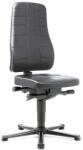 Bimossa Munkaszék Bimos All In One 9641 siklóval, lábtartóval, bőr üléssel, magas háttámlával, fekete