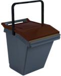 VEPA BINS Easytech hulladékelválasztó tartály, 40L l, gesztenyebarna/fekete