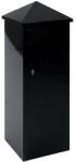 VEPA BINS Talajra helyezhető postaláda - négyszögletes, 39 l, fekete